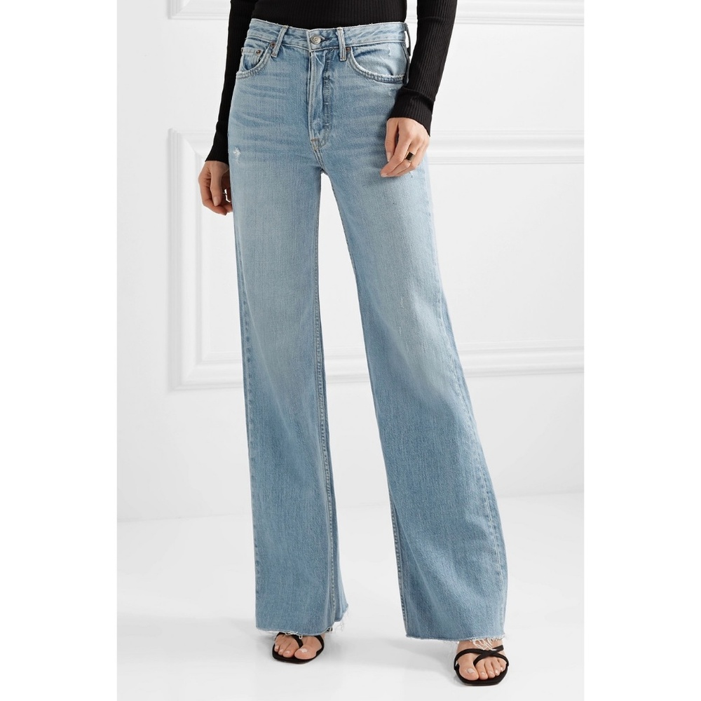 GRLFRND Carla High-Rise Flared Jeans